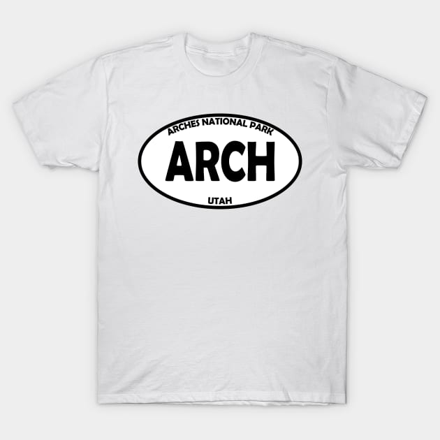 Arches National Park oval T-Shirt by nylebuss